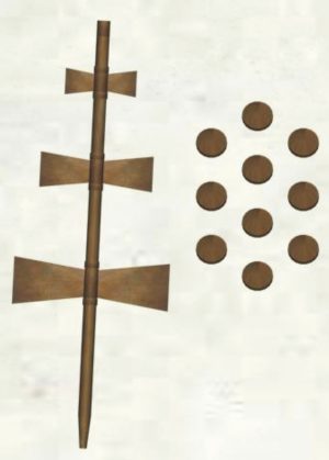 Este juego de la llave de tres palas se utiliza sobre todo en Castilla y León