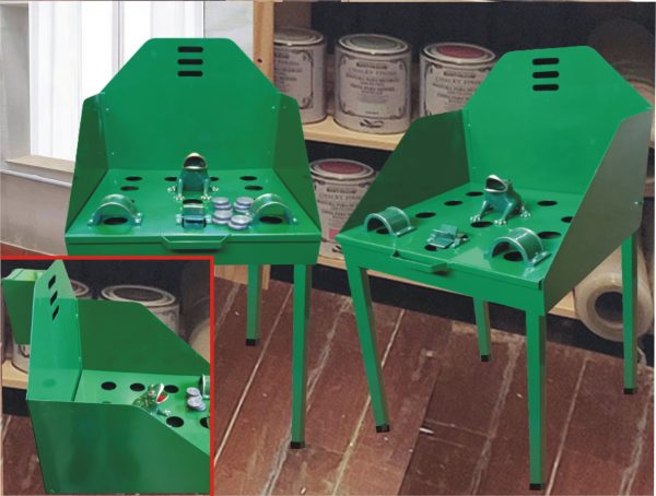 juego de la rana con la mesa metalica y accesorios en fundicion